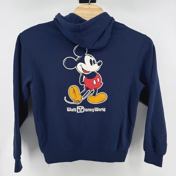 Disney Parks Other - Disney Parks Mickey Mouse Zip Hoodie Small Navy Blue Walt Disney World 1928